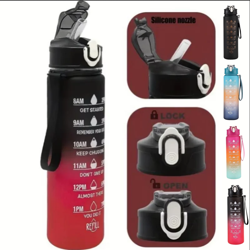 Outdoor Adventure Sports - 750 ml Spor Su Şişesi, Zaman