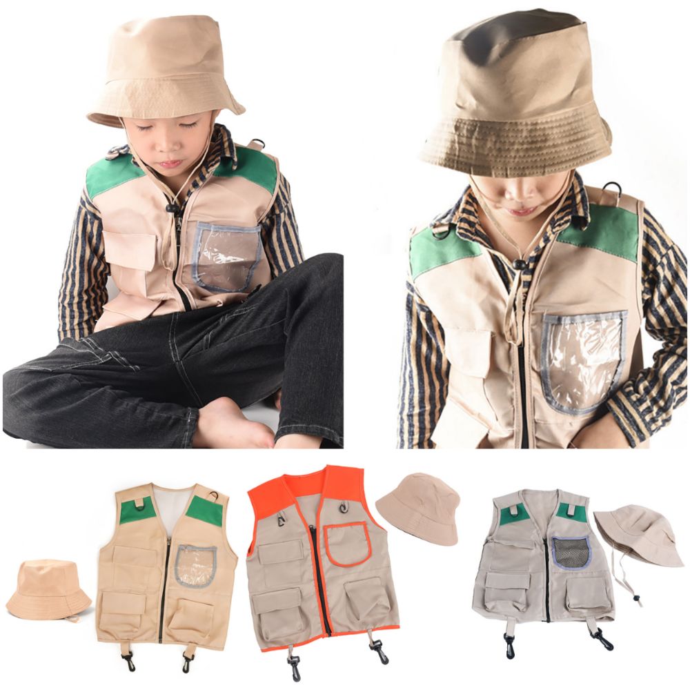 Outdoor Adventure Kit For Kids - Çok Renkli Çocuk Keşif Şapka ve