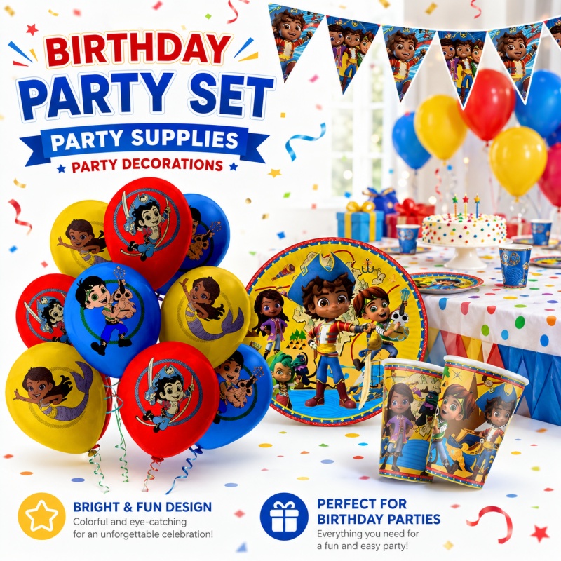 Outdoor Adventure Birthday Party - Denizlerin Santiago'su Doğum Günü Partisi Dekorasyonu
