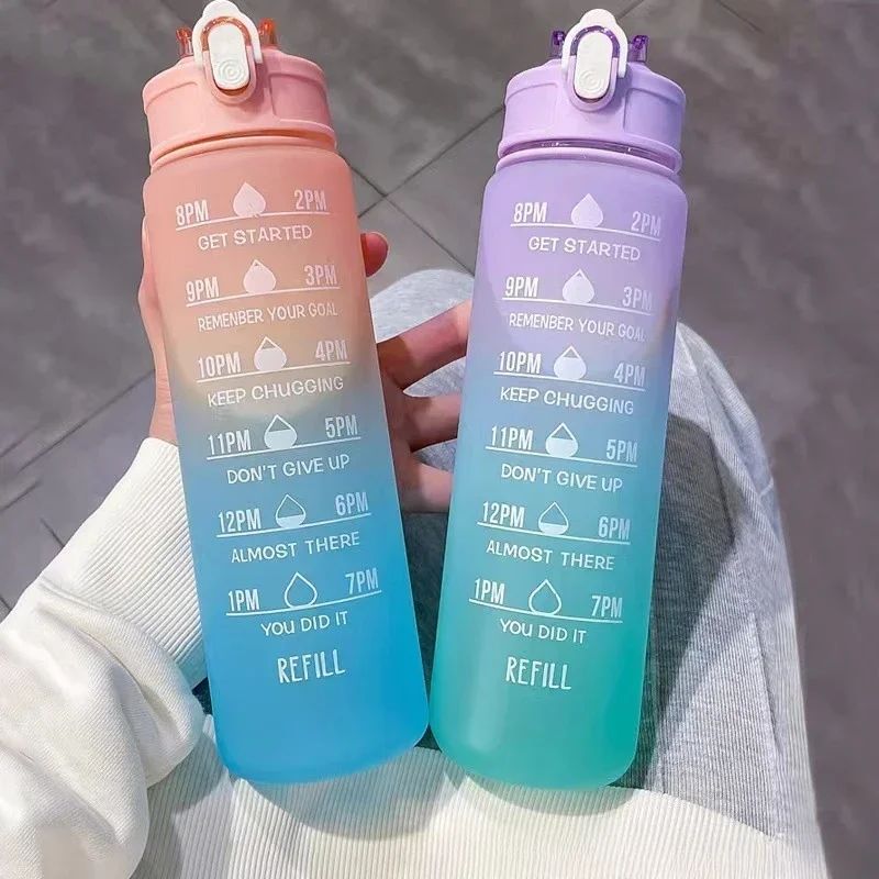 Outdoor Adventure Sports - Zaman Takipli Pipetli Spor Su Şişesi