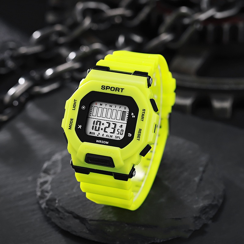 Outdoor Adventure Sports - Erkek Spor Saat Su Geçirmez LED