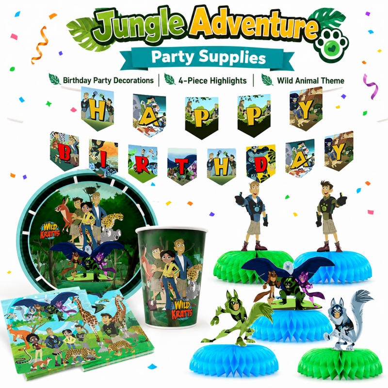 Wild Kratts Doğum Günü Pikniği - Outdoor Adventure Birthday Party incelemesi ve fiyatı