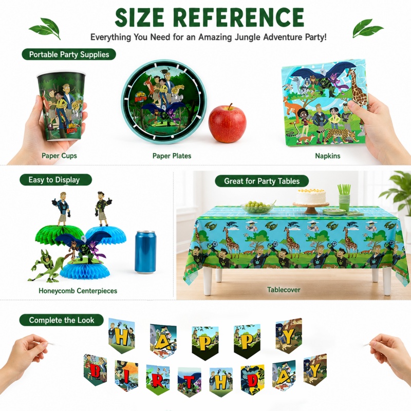 Wild Kratts Doğum Günü Pikniği - Outdoor Adventure Birthday Party incelemesi ve fiyatı